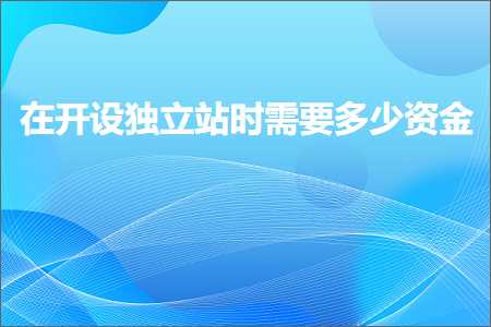 跨境电商知识:在开设独立站时需要多少资金